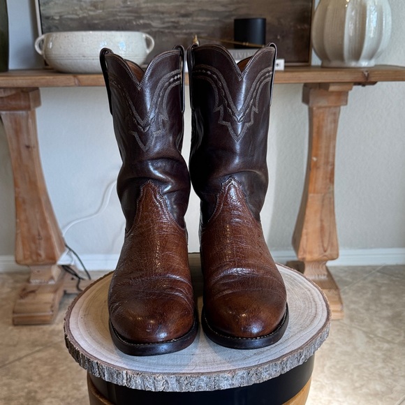 Lucchese Smooth Ostrich Roper - Picture 6 of 7